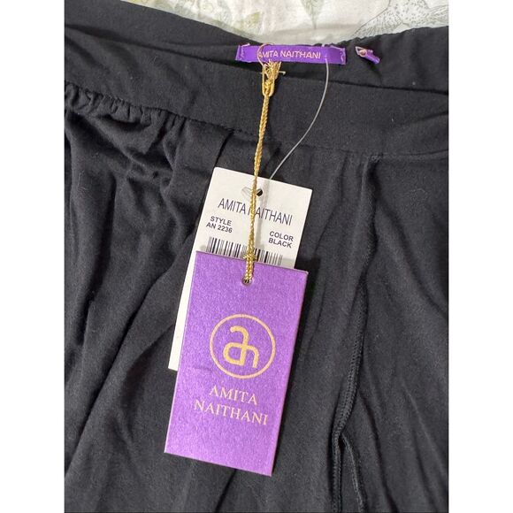 Amita Naithani Flowy Black Lace Cutout Skirt XS - Picture 3 of 7